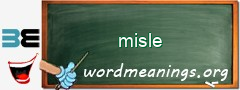 WordMeaning blackboard for misle